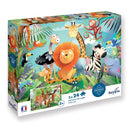 Calypto By Sentosphere Puzzle 2 x 24 pièces - Animaux Sauvages