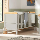Tutti Bambini Rio Cot Bed with Cot Top Changer - Dove Grey/Oak