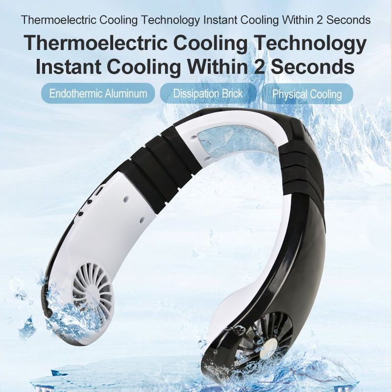 Mobilesteri WUDI IDI Wearable Arctic Neck Cooler 2.0 (Black/White) Portable Cooler Fan