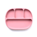 [2-Pack] Snapkis Silicone Suction Plate with Divider - 3 Colors