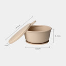 Puku Food Grade Silicone Suction Kids Bowl With Lid - 2 Colors