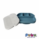 Puku Silicone Suction Plate With Lid - 2 Colors