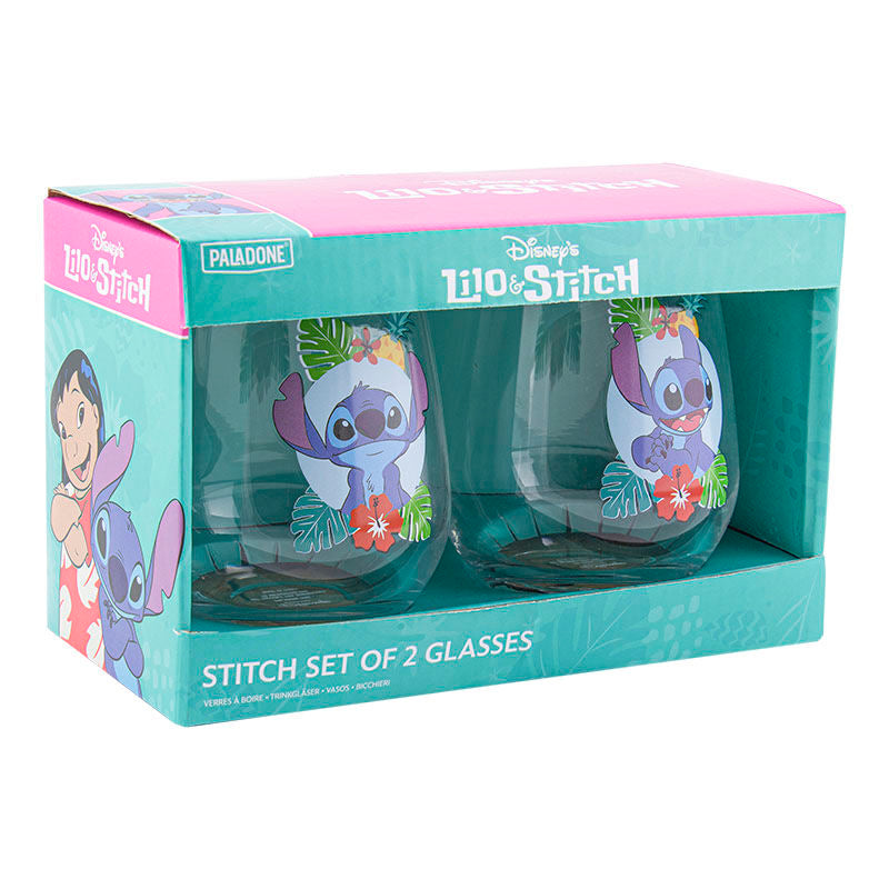 Paladone Disney's Lilo & Stitch Set of 2 Glasses