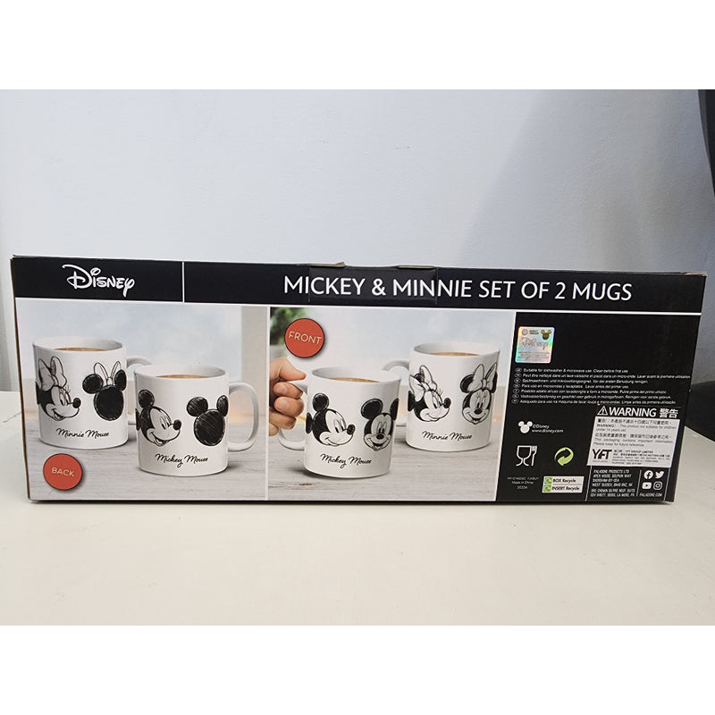 Paladone Disney Mickey & Minnie Set of 2 Mugs