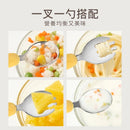 Puku Giraffe Children Stainless Steel 3pcs Spoon And Fork Set With Storage Case - 3 Colors