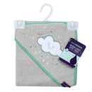 Clevamama Soft Cotton Hooded Baby Bath Towel (70x70cm) - 3 Colors