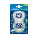 [Bundle Of 2] Dr. Brown’s Advantage Glow-in-the-Dark Pacifier, 2-Pack