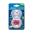 [Bundle Of 2] Dr. Brown’s Advantage Glow-in-the-Dark Pacifier, 2-Pack