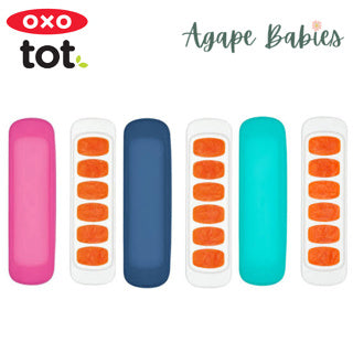 OXO Tot Baby Food Freezer Tray With Silicon Lid - 3 Colors (New)