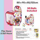 Puku Kids Ballhouse Ball Tent Castle | Princess | Cars | Children Playground - 8 Models