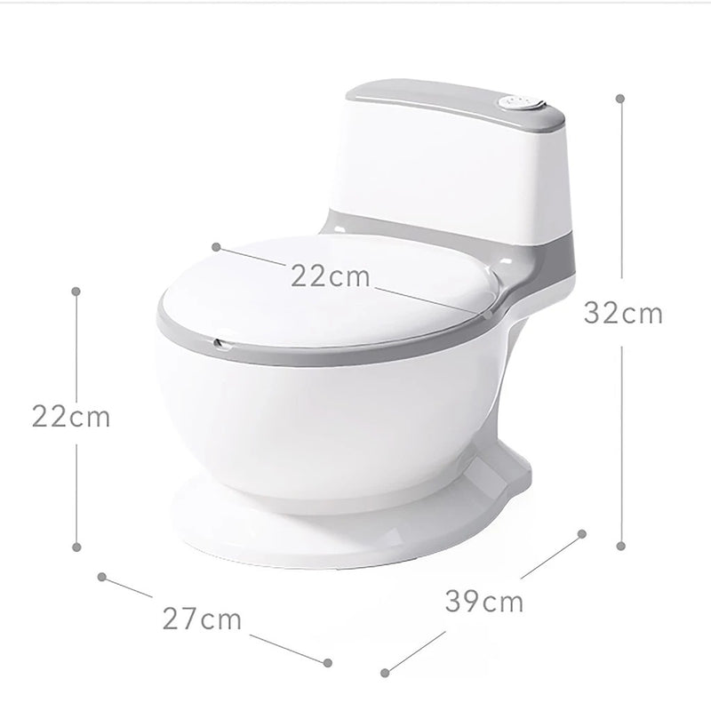 Lucky Baby Classic Mini Toilet Potty Without Sound - Blue