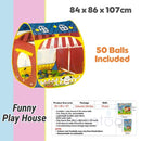 Puku Kids Ballhouse Ball Tent Castle | Princess | Cars | Children Playground - 8 Models