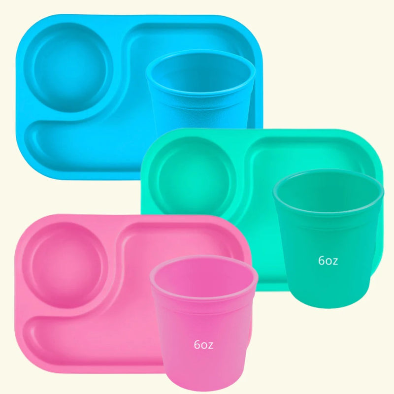 Re-play Recycled Family Mealwares - Tiny Bundle (3 colours)