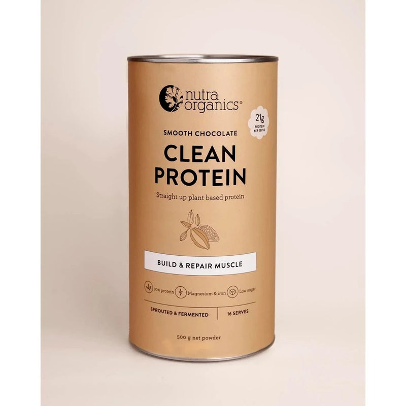 Nutra Organics Clean Protein 500gm - (Smooth Chocolate / Smooth Vanilla)