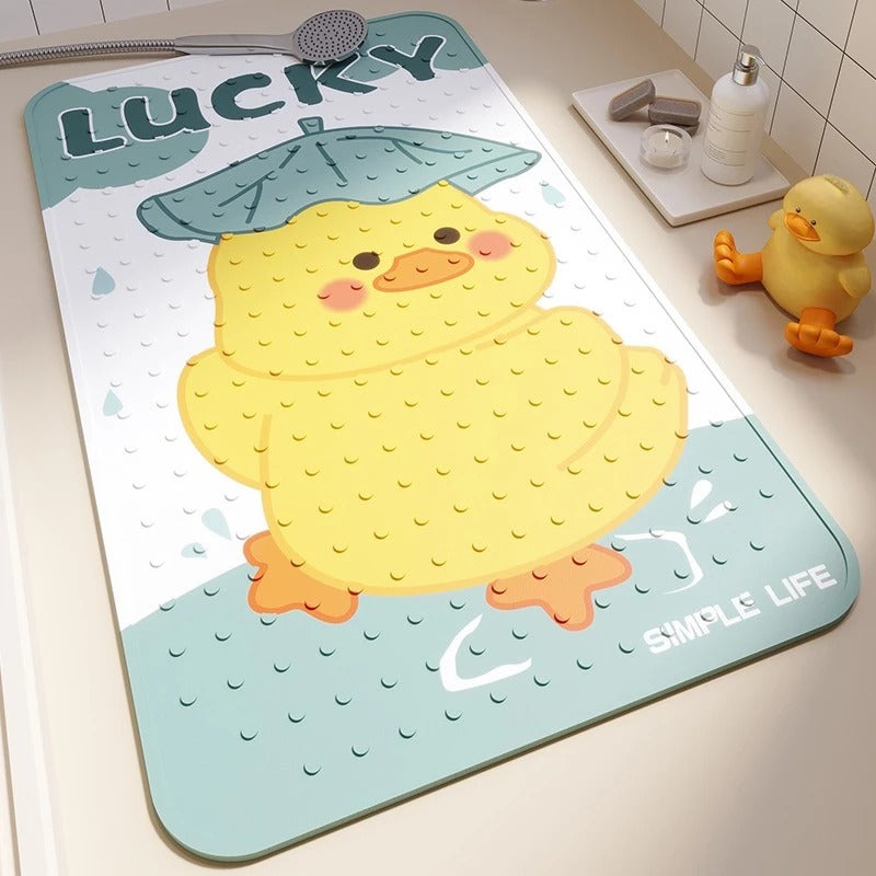 Puku Anti-Slip Bath Mat Shower Mat With Suction Cups (40x70cm) - 10 Designs