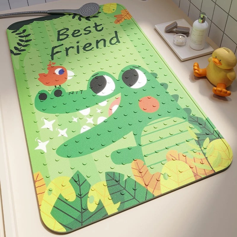Puku Anti-Slip Bath Mat Shower Mat With Suction Cups (40x70cm) - 10 Designs