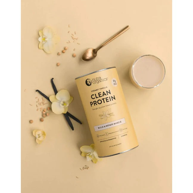 Nutra Organics Clean Protein 500gm - (Smooth Chocolate / Smooth Vanilla)