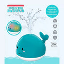 [2 Pack] Maya & Friends Glowing Whale Bath Toy With Induction Water Jet - 2 Colors