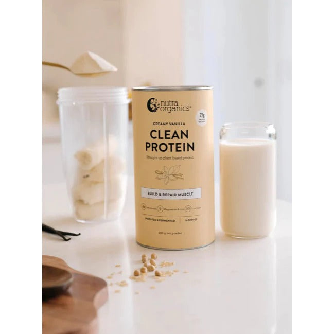 Nutra Organics Clean Protein 500gm - (Smooth Chocolate / Smooth Vanilla)