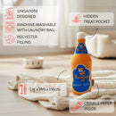 [2-Pack] Nom Pawger Beer Squeakie Chew Toy