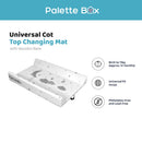 Palette Box Universal Baby Cot Top Changing Mat with Wooden Base