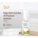 Buds Everyday Organics Baby Safe Anti-Bac All Purpose Sanitiser, 100ml