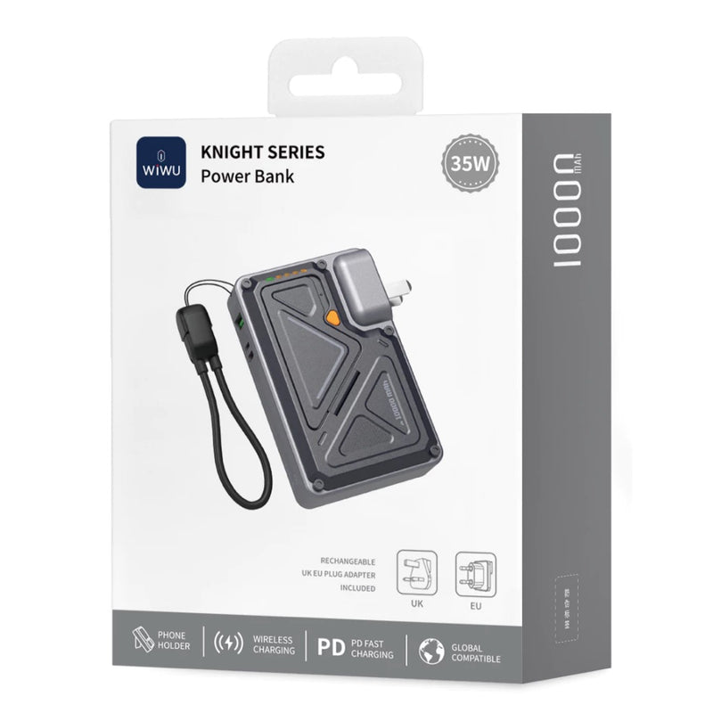 WIWU Knight series 35W Power Bank 10000mAh Wi-P057 CN+UK+EU plug - 2 Colors