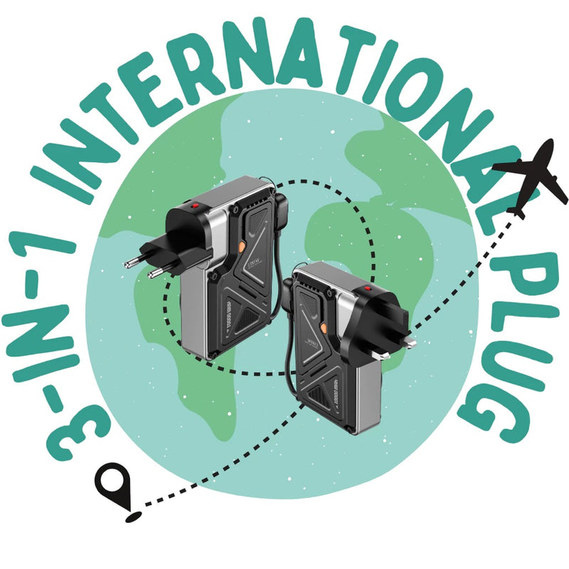 WIWU Knight series 35W Power Bank 10000mAh Wi-P057 CN+UK+EU plug - 2 Colors