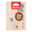[3-Pack] Snapkis 2-in-1 Pacifier & Teether Clip - Assorted Designs