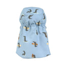 Lassig LSF Sun Protection Flap Hat Crocodile Sky Blue