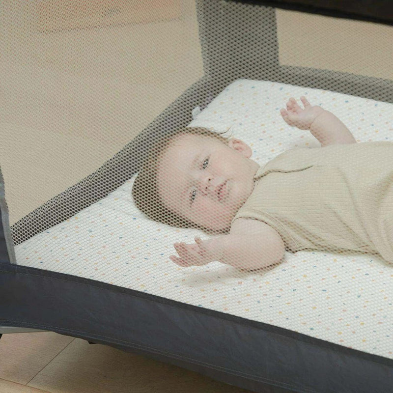 Clevamama Clevafoam Travel Cot Mattress - 3 In 1 Terrazzo