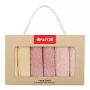[2-Pack] Snapkis Face Washcloth 6Pk - 3 Colors