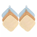 [2-Pack] Snapkis Face Washcloth 6Pk - 3 Colors