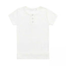 Jamie Kay Organic Cotton Modal Henley Tee - Milk