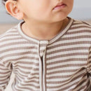 Jamie Kay Organic Cotton Modal Gracelyn Onepiece - Narrow Stripe Tweed/Cloud