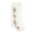 [3-Pack] Jamie Kay Tasha Floral Jacquard Sock - Egret
