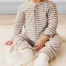 Jamie Kay Organic Cotton Modal Gracelyn Onepiece - Narrow Stripe Tweed/Cloud
