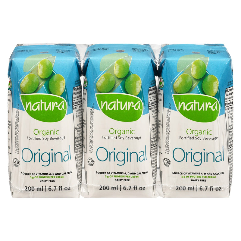 Natur-a Enriched Soy Beverage - Original (Organic) 200ml (Pack of 3 x 8 rolls) Exp: 03/25