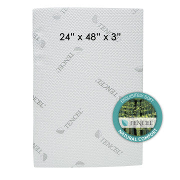 Lucky Baby I-SILKEE High Density Playpen or Crib Mattress W/Tencel Cover (24" x 48" x 3")