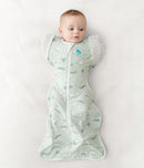 Love to Dream Swaddle UP Transition Bag Lite 0.2 TOG - Daredevil Bunny Olive