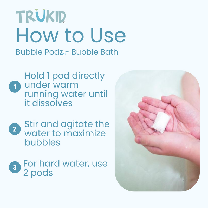 TruKid Sensitive Care Bubble Podz, 10 pcs