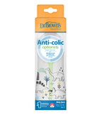 [2-PK ] Dr. Brown’s 9 oz/270 mL PP W-N Options+ Designer Bottle, (Multi Dinosaurs Design) 1-Pack