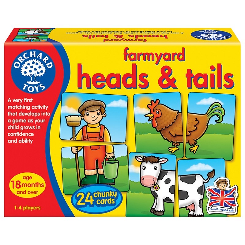 Orchard Toys Game - Farmyard Heads and Tails