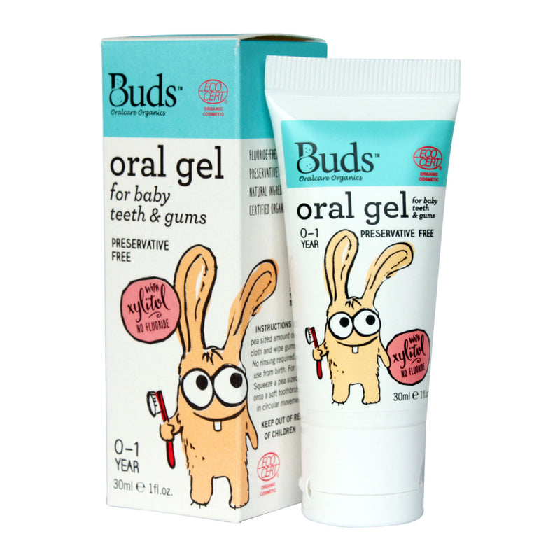 Buds Oral Care Organics Oral Gel For Baby Teeth And Gums 30ml Exp: 03/26