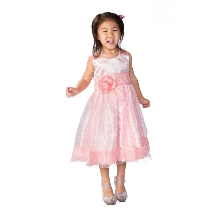 Sunshine Kids Flora Pink Rose Flower Girl Dress 0-24M
