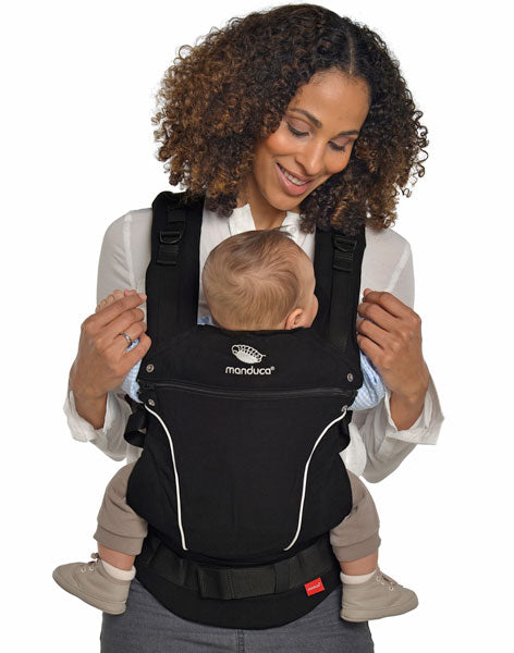 [3 Years Local Warranty] Manduca Pure Cotton Baby Carrier - Night Black