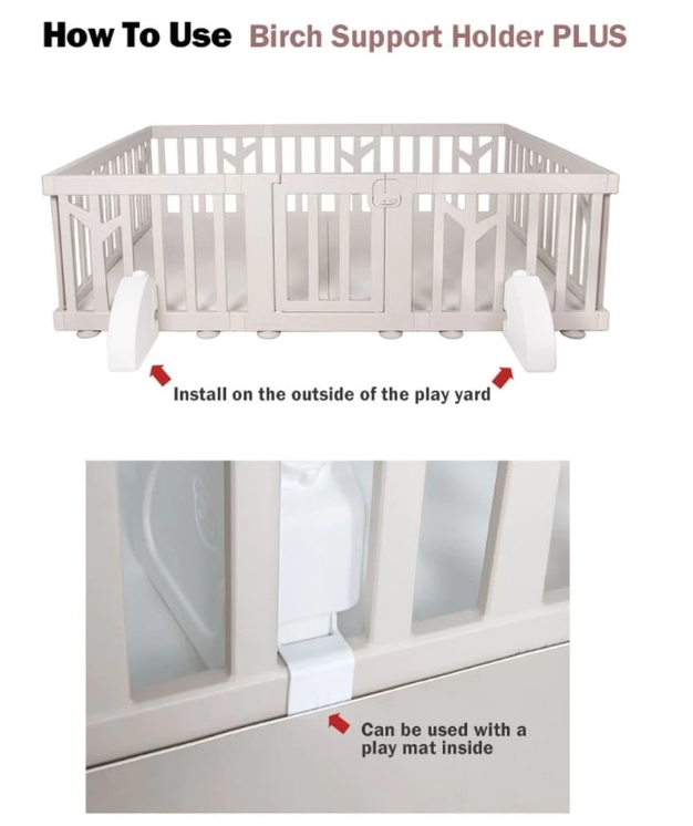 IFAM Birch Baby Play Yard Safety Support Holders Plus (2pcs)