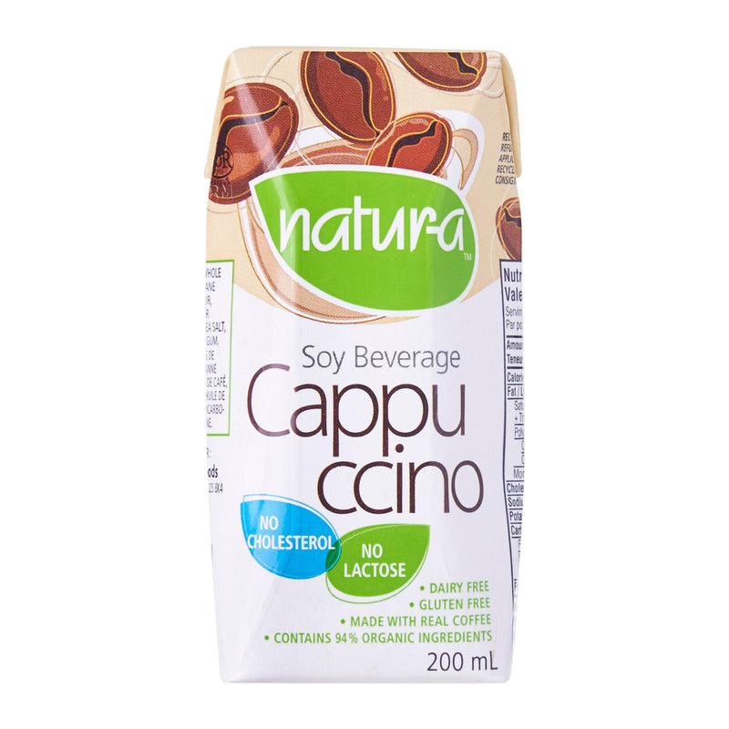 Natur-a Enriched Soy Beverage -  Cappuccino (Organic) 200ml (Pack of 3 x 8 Rolls) Exp: