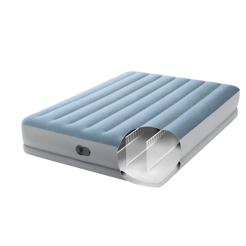 INTEX Queen Dura-Beam® Comfort Airbed w/ Fastfill USB Pump