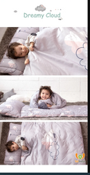 LOLBaby Microfiber Nap Bedding Set - Dreamy Cloud